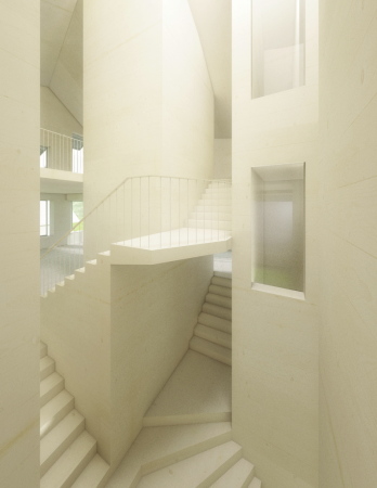 Nachhaltigkeit, Neubau, Wettbewerb, Ruggell, Liechtenstein, Kbi Gantenbein, Bernardo Bader, Annette Spiro, Ivan Cavegn, Baumschlager Eberle, Atelier Werner Schmidt, Lehm, Stampflehm, AMUNT Architekten Martenson und Nagel Theissen, Gion A. Caminada, Klimaaktivierung, Kern, Klimakern, Holzbau, Holzbauweise, Holzfassade, Holzverkleidung