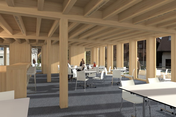 Nachhaltigkeit, Neubau, Wettbewerb, Ruggell, Liechtenstein, Kbi Gantenbein, Bernardo Bader, Annette Spiro, Ivan Cavegn, Baumschlager Eberle, Atelier Werner Schmidt, Lehm, Stampflehm, AMUNT Architekten Martenson und Nagel Theissen, Gion A. Caminada, Klimaaktivierung, Kern, Klimakern, Holzbau, Holzbauweise, Holzfassade, Holzverkleidung