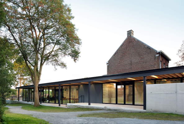 Belgien, Denkmal, Presbyterium, Konversion, walled-garden, Van Noten, De Kort Van Schaik, Gemeindezentrum, Beton, Sichtbeton