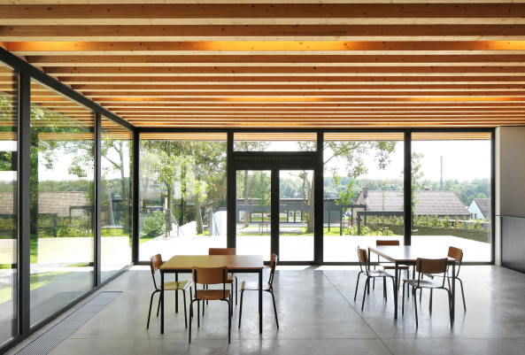 Belgien, Denkmal, Presbyterium, Konversion, walled-garden, Van Noten, De Kort Van Schaik, Gemeindezentrum, Beton, Sichtbeton