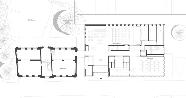 Museum, Kleist-Museum, Neubau, Lehmann Architekten, Frankfurt Oder, Natursteinfassade, Naturstein, Erweiterung, Literatur, Wilhelmine, Offenburg, Berlin, Wachenzeller Dolomit, Kubus, nat�rlich, Anastasia Hermann, Garnisonsschule