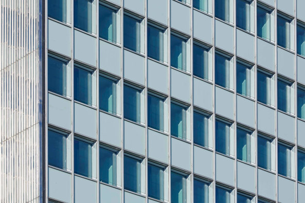 Dsseldorf, Dreischeibenhaus, Sanierung, Renovierung, reorganization, HPP-Architeckten, Thyssen-Hochhaus, Broturm, Glas, glass, Hochhaus, high-rise building
