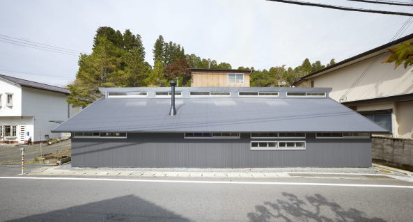 Zwei Huser aus Japan