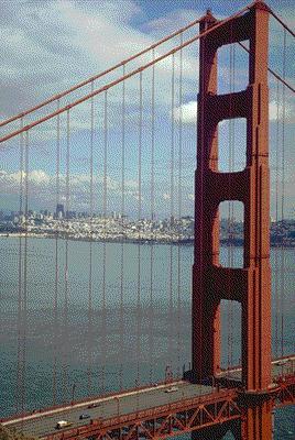 Erdbebensicherung der Golden Gate Bridge in San Francisco