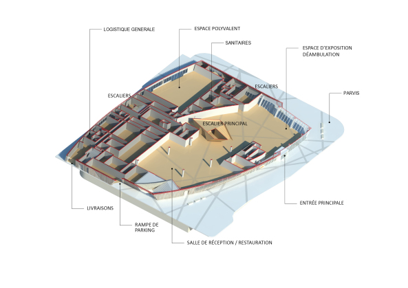 Libeskind, Daniel Libeskind, Landmark, Ikone, Kongresszentrum, Belgien, Mons, Kulturhauptstadt, Flandern, flmisch, Stararchitekt, Dekonstruktivismus, belgischer Blaustein, Holz, Aluminium, Beton, Neubau, Georges De Kinder, Hufton + Crow