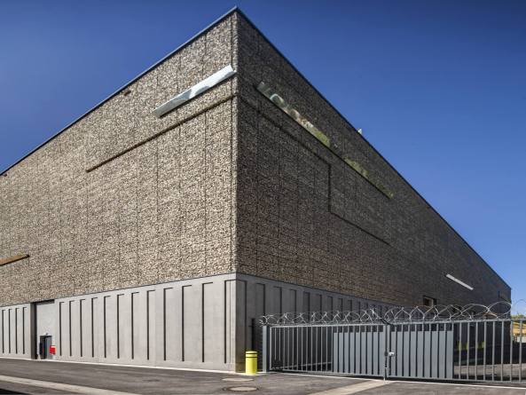 Luxembourg, Luxemburg, Freeport, Flughafen, Beton, Infrastruktur, Atelier d'Architecture 3BM3, 3BM3, Neubau, Beleuchtung, concrete, Glas, glass, Kunst am Bau, Kunst, Fassade, facade