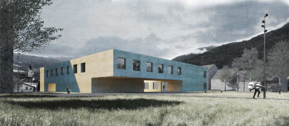 Brixen, Bressanone, Musikschule, Neubau, Carlana Mezzalira Pentimalli, Padova/Treviso, Caramel Architekten, Hinrichs Wilkening Architekten, EM2 Architekten, Vierzueins, CeZ Calderan Zanovelli, Tomas Ghisellini, Aires Mateus, Naturstein, Platzgestaltung, kubisch, cubic, stone fassade, Blserkapelle, brass band, Brgerkapelle,