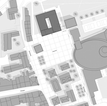 Brixen, Bressanone, Musikschule, Neubau, Carlana Mezzalira Pentimalli, Padova/Treviso, Caramel Architekten, Hinrichs Wilkening Architekten, EM2 Architekten, Vierzueins, CeZ Calderan Zanovelli, Tomas Ghisellini, Aires Mateus, Naturstein, Platzgestaltung, kubisch, cubic, stone fassade, Blserkapelle, brass band, Brgerkapelle,