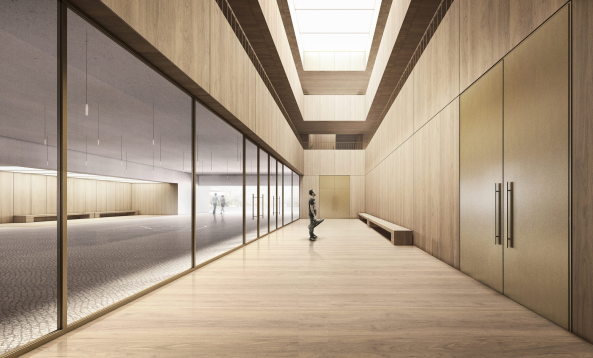 Brixen, Bressanone, Musikschule, Neubau, Carlana Mezzalira Pentimalli, Padova/Treviso, Caramel Architekten, Hinrichs Wilkening Architekten, EM2 Architekten, Vierzueins, CeZ Calderan Zanovelli, Tomas Ghisellini, Aires Mateus, Naturstein, Platzgestaltung, kubisch, cubic, stone fassade, Bl�serkapelle, brass band, B�rgerkapelle,