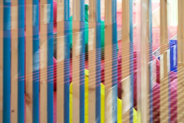 Microsoft Pavilion, Pavillon, pavilion, Sotschi, Sochi, Russia, Russland, Microsoft, Nowadays, Farbe, Fassade, facade, Holz, wood, slat, Lamellen, Olympic games, Olympischer Park, color