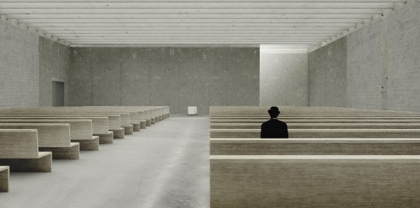 Krematorium, Aalst, KAAN Architecten, Entwurf, crematory, Kapelle, Belgien