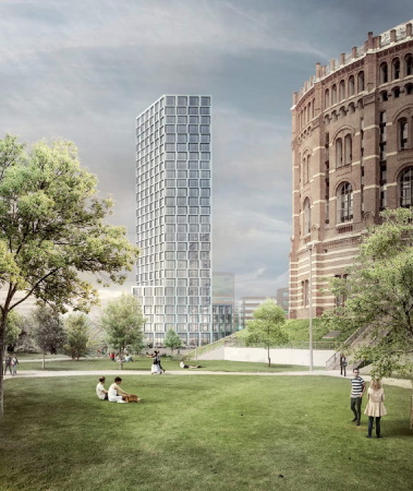 MVRDV, Guglgasse 2, Gasometer, Hochhaus, Wien, Vienna, Highrise, skyscraper,  BAI Bautrger Austria Immobilien, Wettbewerb, competition, Nieto Sobejano, Feichtinger, KCAP, Perrault, Delugan Meissl, Perovic BEVK, Pichler, Burkard Meyer