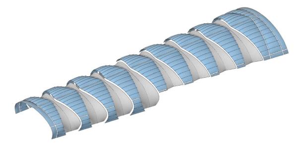 Einkaufszentrum, Sdamerika, Kolumbien, Membran-Folien-Dach, ETFE-Kissen, Membran, Stahlbgen, formTL, Tamayo + Montilla Arquitectos