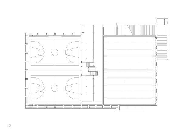 Beton, Martinsberg, Baden, Schweiz, Berufsschule, schule, berufsbildung, berufsbildend, weiterbauen, bestand, bauen im bestand, neubau, sporthalle, burkard meyer, 2006, sia, sia aargau, 2014, preis, pr�miert, 50er, 1950er, wohlfahrtsbau