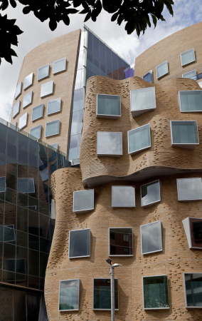 Frank Gehry, Gehry, Sydney, Australien, University of technology, business school, chau chak, china, vogue, tte, papiertte, ziegel, glas, mauerwerk, erffnung