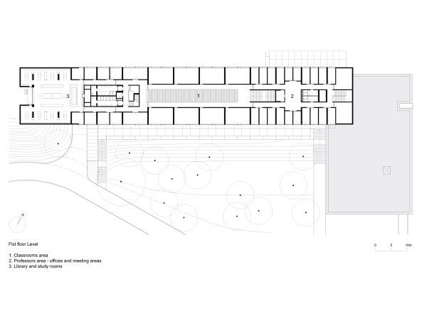 Sportschule, Sport, Schulungszentrum, Reis, Pedro, Portugal, Neubau, Beton, modern, wei, material, granit, holz, bibliothek, schule, Melgaco