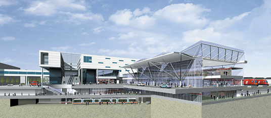 Erffnung des neuen Hauptbahnhofs in Linz