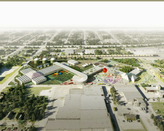 OMA, Louisville, Architektur, Industriebau, America, Amerika, Food Hub, Nahrungsmittelindustrie, Foodies, lokaler Versorger, USA, National Tobacco Company, Karotten, Gem�se, West Louisville Food Port, masterplan, Shohei Shigematsu, Bauern, Farmer,