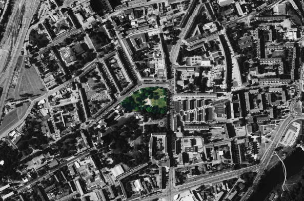 Geplanter Standort des neuen Museums: der Stadtpark im Zentrum von Dessau