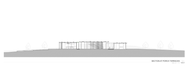 design/buildLAB, VA Tech School of Architecture + Design, Students, Studenten, Clifton Forge, Oak, Eiche, steel, Stahl, Stahlkonstruktion, Glas, glass, wood, Holz, timber, Sharon Fieldhouse, Terrasse, terrace, Beton, concrete, Hgel, hill, Treppe, pivot door, Drehtr, Pavilion, Wald, forest, Nachhatligkeit, Vorfertigung, Wei, white, Sule, Dach, roof