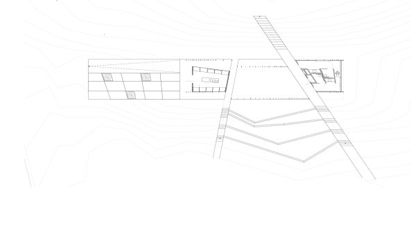 design/buildLAB, VA Tech School of Architecture + Design, Students, Studenten, Clifton Forge, Oak, Eiche, steel, Stahl, Stahlkonstruktion, Glas, glass, wood, Holz, timber, Sharon Fieldhouse, Terrasse, terrace, Beton, concrete, Hgel, hill, Treppe, pivot door, Drehtr, Pavilion, Wald, forest, Nachhatligkeit, Vorfertigung, Wei, white, Sule, Dach, roof