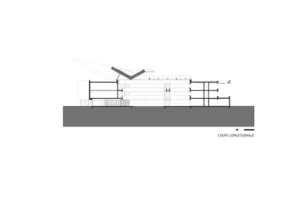Michel Rmon, HELIOS, National Solar Energy Institute, Chambry, INES, Frdric Nicolas, Frankreich, France, Dachkonstruktion, gefaltetes Dach, Dach, roof, Technik, Fassade, facade, Glas, glass, Holz, wood, Beton, concrete, Atrium, Licht, light, Technologiepark, Energie, energy