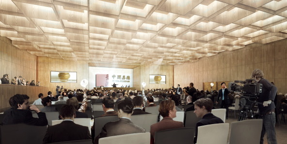 Yinzha Hutong Dongcheng, Ole Scheeren, Museum, Kulturzentrum, Beijing, Peking, Neubau, China, Hotel, Auctions, Auktionshaus, Restaurant, Forbidden City, wangfujing street, Guardian Art Centre, Hybrid, Kunst, Malerei, Skulptur