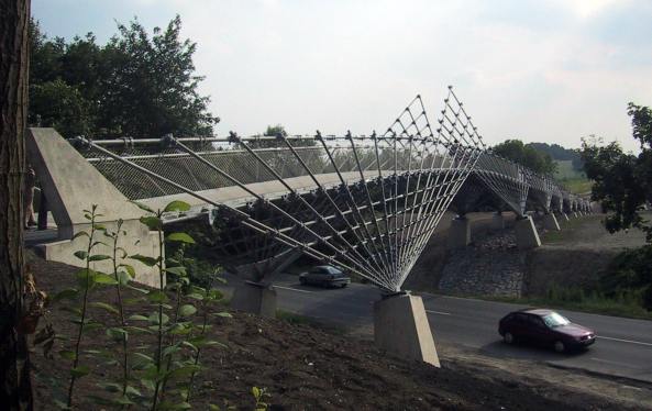 Fugngerbrcke im Landschaftspark Mechtenberg, 2002