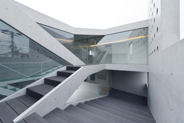 Beton, Glas, Minimalismus, minimalism, Japan, Shigero Fuse, Wohnhaus, house, Tsutsumino, Tsudanuma, concrete