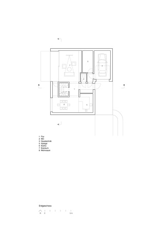 Haus, Wohnhaus, Lubliniec, house, Dyrda Fikus Architekci, Polen, Poland, Fassade, Schwarz, black, Farbe, facade, Dach, roof, Garten, Walmdach, hipped roof, Zeltdach, Terrasse, radikal, Polyurethan, Holz, Purismus, wood