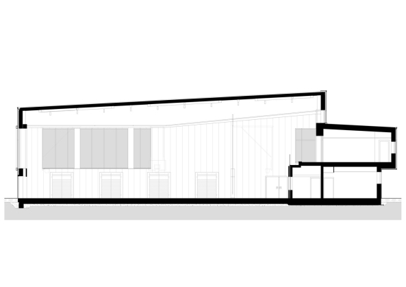 Baurconsult, Mehrzweckhalle, Dreichsporthalle, Beilngries, Bayern, Multifunktional, Sporthalle, Mittelschule Beilngries, Metallfassade, Fassade, Hallenbad, Mensa, Glas, Verglasung, glass, facade,
