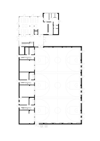 Baurconsult, Mehrzweckhalle, Dreichsporthalle, Beilngries, Bayern, Multifunktional, Sporthalle, Mittelschule Beilngries, Metallfassade, Fassade, Hallenbad, Mensa, Glas, Verglasung, glass, facade,