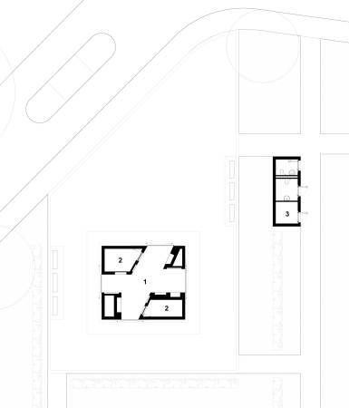 Max Dudler, Max Dudler Architekten, Zwillinge in Bielefeld, Johannisberg, Parklandschaft Johannisberg, Besucherzentrum, Bielefeld, Teutoburger Wald, Pavillon, Pavilion, Park, Umbau Stadt Bielefeld, Prinz und Pott Tragwerksplaner, Martell Ingenieurbro, Stefan Mller, Aussichtspunkt, Ausflusgziel, Ensemble, Neubau, Museumshop, Fassade, Burg, Maernwerk, Stampfbeton, Sparrenburg, Identitt, Landschaftsdenkmal, Mittelgebirge, Ausflug, Kulturdenkmal, Streneg Architektur, Umbau und Erweiterung, Parkarchitektur, Park und Burg, Zwillingsbauten, Dudler-Zwilling, Stampfbeton, Eckeard Gerber, Wettbewerb, 1. Preis, Material, Neubau, BauNetz, Baunetz-Melung, Architektur in Deutschland, Tor, Beton, Stampfbeton, concrete, Max Dudlers Neubau im Park Johannisberg
