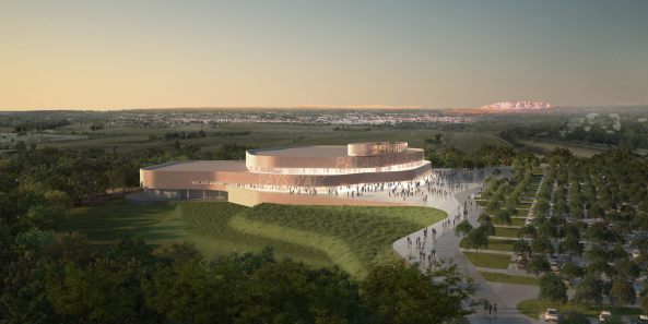 Palais des sports de Pays d'Aix, Aix-en-Provence, Frankreich, France, Auer Weber, Wettbewerb, competition, Sportarena, Sport, Arena, Stadion, Marceille, Konzert, Theater, Veranstaltung, Fassade, facade, Schwung, swinging facade, Groprojekt, Handball, Chaix et Morel, Rudy Ricio