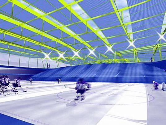 Neuer Entwurf fr Eissporthalle in Dresden
