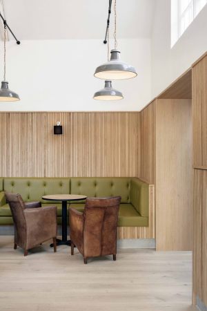 Rye, East Sussex, Kino, cinema, Jonathan Dunn Architects, England, Grobritannien, Nordirland, Wohnanlage, John Fletcher, housing project, Denkmalpflege, conservation, reuse, Umnutzung, Hgel, slope, Dachkonstruktion, Dach, roof, Erweiterung, extension, Holz, wood, red cedar, Zedernholz, Eichenholz, Fassade, facade, Akustik, acoustic, Theater, Ballett, Oper, Sport