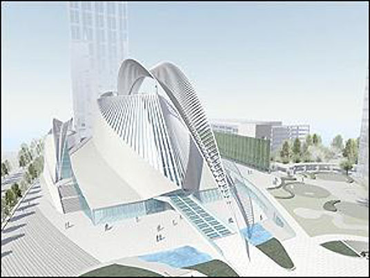 Plne fr Konzerthalle von Calatrava in Atlanta vorgestellt