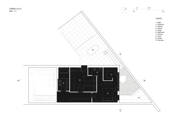 UV house, house, Haus, Wohnen, Wohnung, OASI architects, Umbau, conversion, urban villa, Beton, concrete, Backstein, brick