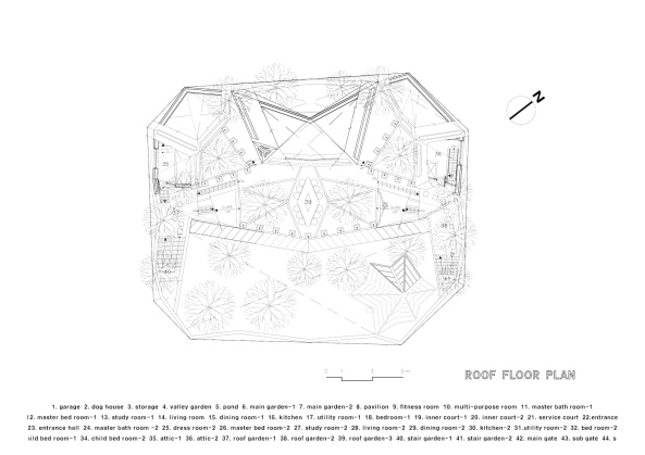 Blooming House, HWA Hun, Korea, Seoul, Fassade, facade, Wohnen, housing, hill, H�gel, Natur, Garten, Aluminium, Beton, concrete