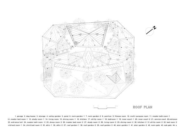 Blooming House, HWA Hun, Korea, Seoul, Fassade, facade, Wohnen, housing, hill, H�gel, Natur, Garten, Aluminium, Beton, concrete
