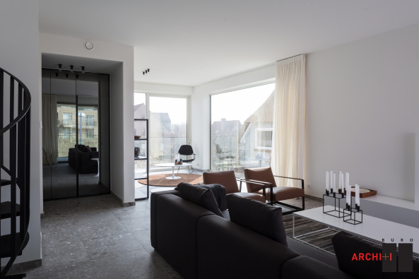 Buro II & Archi+I, Belgien, Koksijde, Strand, Haus, Wohnhaus, housing, house, wie, Fassade, facade, Aluminium, Satteldach, pitched roof, Dnen, dune, purity