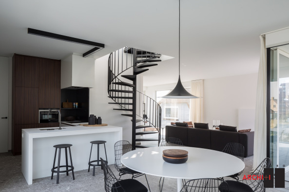 Buro II & Archi+I, Belgien, Koksijde, Strand, Haus, Wohnhaus, housing, house, wie�, Fassade, facade, Aluminium, Satteldach, pitched roof, D�nen, dune, purity