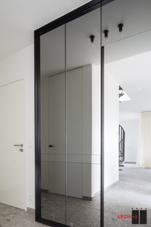 Buro II & Archi+I, Belgien, Koksijde, Strand, Haus, Wohnhaus, housing, house, wie, Fassade, facade, Aluminium, Satteldach, pitched roof, Dnen, dune, purity