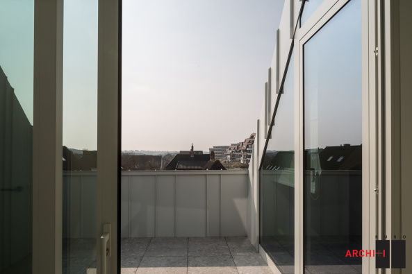 Buro II & Archi+I, Belgien, Koksijde, Strand, Haus, Wohnhaus, housing, house, wie, Fassade, facade, Aluminium, Satteldach, pitched roof, Dnen, dune, purity