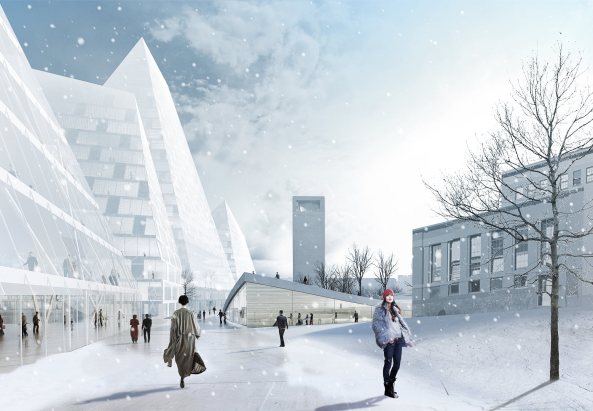 Oslo, Terroranschlag, Planvorstellung, BIG, MVRDV, Snohetta, White, LPO, Asplan viak, Wettbewerb, competition, Shortlist, Minist�rium, Regierungsgeb�ude, Regierung, Hochhaus, Glas, Fassade, facade, glass, tower, government