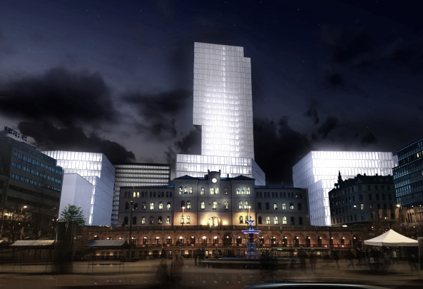 Oslo, Terroranschlag, Planvorstellung, BIG, MVRDV, Snohetta, White, LPO, Asplan viak, Wettbewerb, competition, Shortlist, Ministrium, Regierungsgebude, Regierung, Hochhaus, Glas, Fassade, facade, glass, tower, government