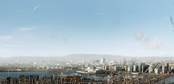 Oslo, Terroranschlag, Planvorstellung, BIG, MVRDV, Snohetta, White, LPO, Asplan viak, Wettbewerb, competition, Shortlist, Minist�rium, Regierungsgeb�ude, Regierung, Hochhaus, Glas, Fassade, facade, glass, tower, government