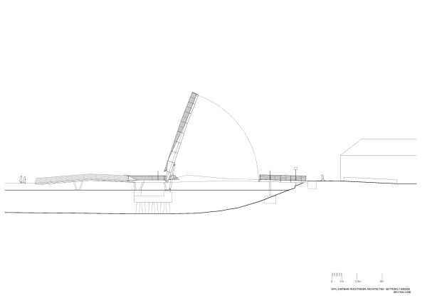 Butterfly Bridge; Kopenhagen; Dnemark; Brcke; Brckenflgel; Dietmar Feichtinger Architects; Brckenarchitektur; ffnungsflgel; Steuerhaus;