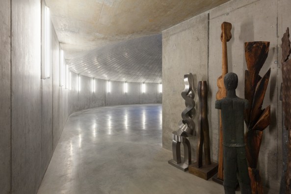Denkmalschutz, unterirdisch, Underground, architectural heritage, concrete, Beton, Privatmuseum, private collection, sterreichische Kunst, Querkraft Architekten, Herbert Liaunig, Depot, Skulpturen