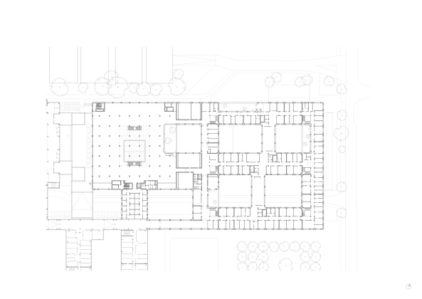 Holzlaube, Florian Nagler Architekten, Freie Universitt Berlin, Neubau, Erweiterunsgbau, Kleine Fcher, Silberlaube, Rostlaube, Berlin, Mnchen, Baunetz, Baunetz-Meldung, Bibliothek, Lesen, Arbeitspltze, Studieren in Berlin, Studium in Berlin, Studenten, Erweiterungsbau der FU Berlin, Architektur, archicture, unigebude, Seminare, Fassade, facade, Zedernholz, Holz, wood, Campus, Geist, Lernen, Grundsteinlegung, Richtfest, Erffnung, Erziehungswissenschaften, Psychologie, Dahlem-Dorf, Dahlem, Westberlin, Institutsneubau, Institut fr Psychologie, Lernlandschaft, FU Berlin, Quadratmeter